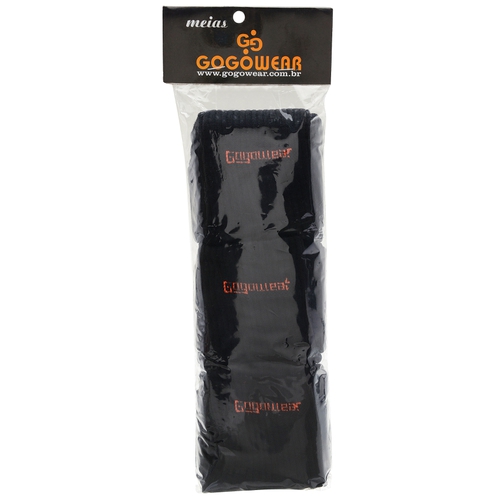 Kit Meia Cano Médio Preta Gogowear - Loja Gogowear