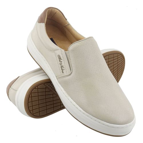 Sapatênis Masculino Iate 100% Couro Gelo - Ref. 3102 - ART NOBRE CALÇADOS ONLINE