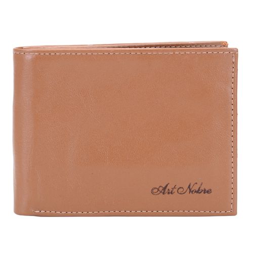 Carteira Masculina 100% Couro Mel – Art Nobre Ref. 06 - ART NOBRE CALÇADOS ONLINE