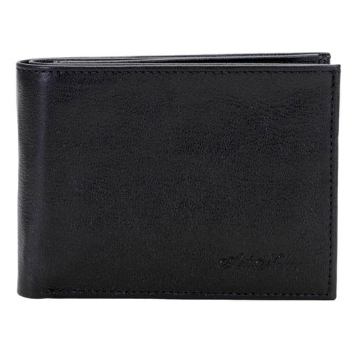 Carteira Masculina 100% Couro Preta – Art Nobre Ref. 06 - ART NOBRE CALÇADOS ONLINE