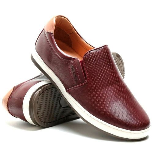Sapatênis Masculino Iate100% Couro Vinho - Ref. 3102 - ART NOBRE CALÇADOS ONLINE