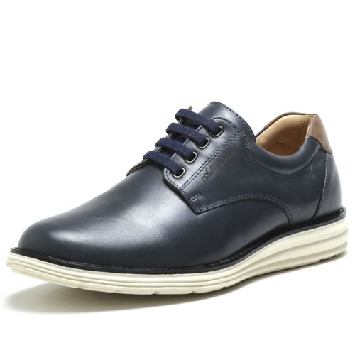 Sapato Casual Masculino Marinho 100% Couro - Ref. 3205 - ART NOBRE CALÇADOS ONLINE