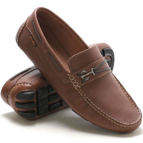 Sapato Mocassim Drive Masculino Havana 100% Couro - Ref. 3460 - ART NOBRE CALÇADOS ONLINE