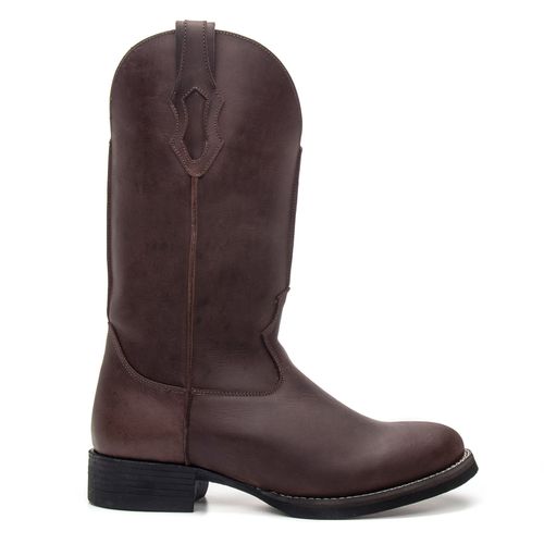 BOTA TEXANA STRONG CANO LONGO COURO HIDROFUGADO CAFÉ 
