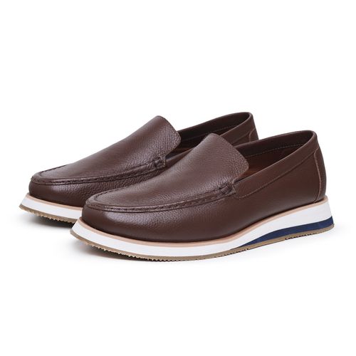 Mocassim Loafer Cooper Couro Cafe - CooperFloaterC... - AVALON