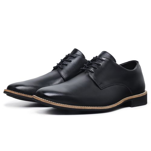 Sapato Social Derby Couro Gus Preto - Gus202301Ava... - AVALON