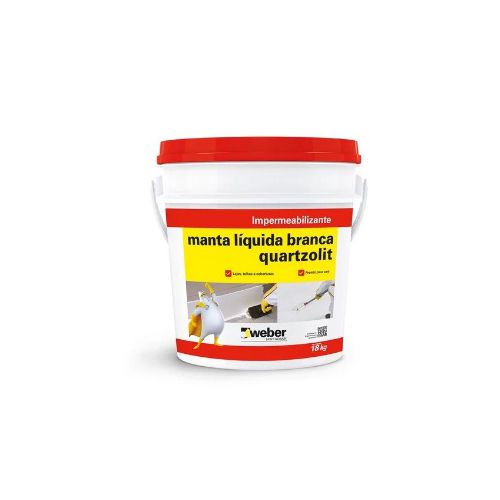 MANTA LIQUIDA BRANCA 18KG QUARTZOLIT - Marjo Material de Construção