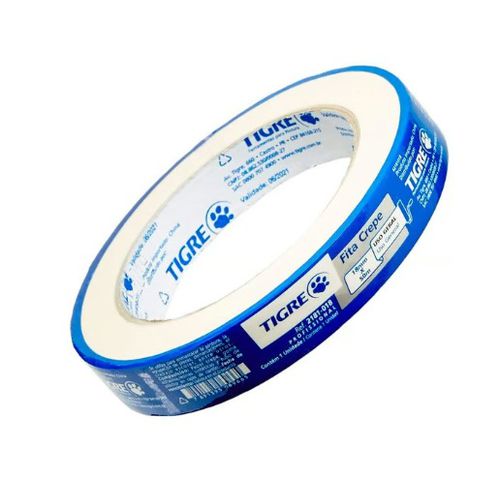 FITA CREPE 18MM X 50M 2181- 018 TIGRE - Marjo Material de Construção