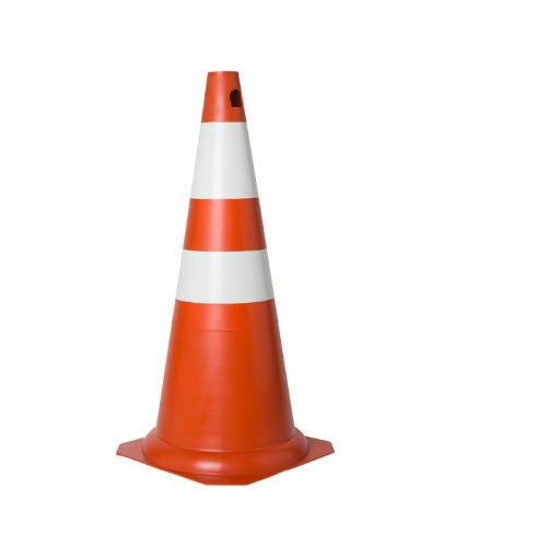 FIT - CONE LARANJA E BRANCO - 75CM - Marjo Material de Construção