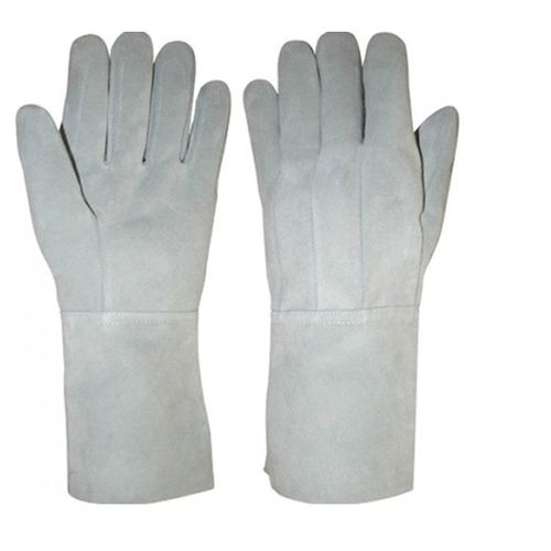 LUVA DE RASPA COM REFORCO INTERNO PUNHO 15CM - Marjo Material de Construção