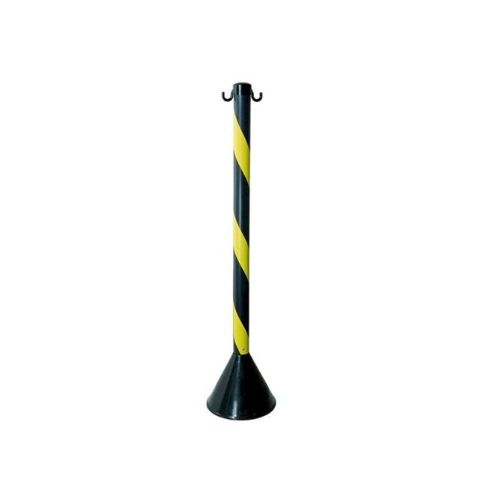 PEDESTAL PLASTICO ZEBRADO PT/AM 90CM - Marjo Material de Construção