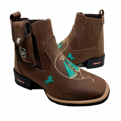 KIT BOTINA NOSSA SENHORA VERDE + BAINHA + CANIVETE... - Botas Texanas Bruto