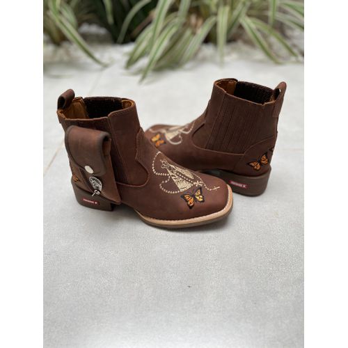 KIT BOTINA BORDADO NOSSA SENHORA + BORBOLETA + BAI... - Botas Texanas Bruto