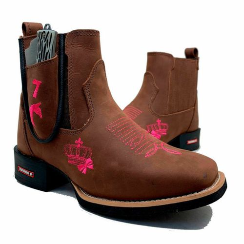 KIT BOTINA COROA ROSA + BAINHA + CANIVETE - bf2 - Botas Texanas Bruto