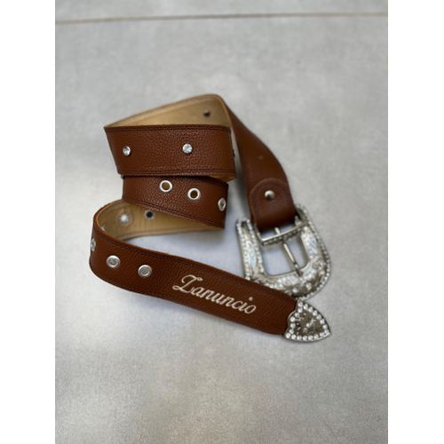 CINTO EM COURO MUSTANG PERSONALIZADO (COLOQUE O NO... - Botas Texanas Bruto