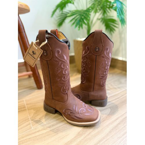 PRONTA ENTREGA - BOTA TEXANA EM COURO HORSE NESCAU... - Botas Texanas Bruto
