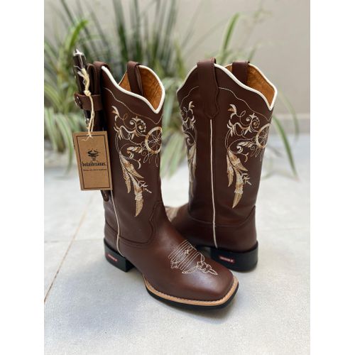 KIT BOTA TEXANA EM COURO FILTRO DOS SONHOS + BAINH... - Botas Texanas Bruto