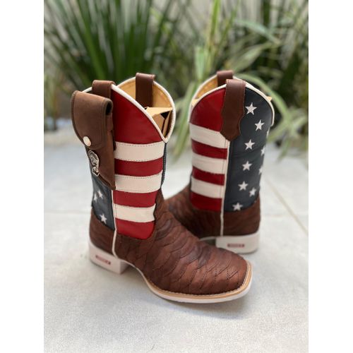 KIT TEXANA EM COURO ESTADOS UNIDOS + BAINHA + CANI... - Botas Texanas Bruto
