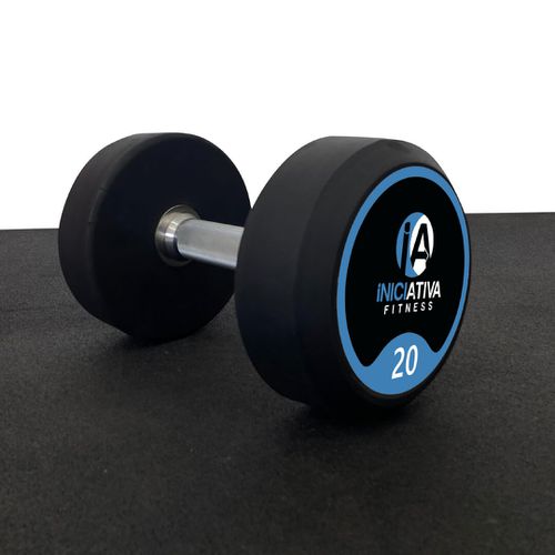 KIT DUMBBELL 12 A 30KG TOPCOLOR VULCANIZADO MONOBLOCO PAR