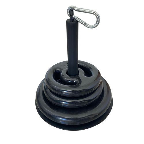 Suporte agachamento sumo para anilha comum e mosquetão