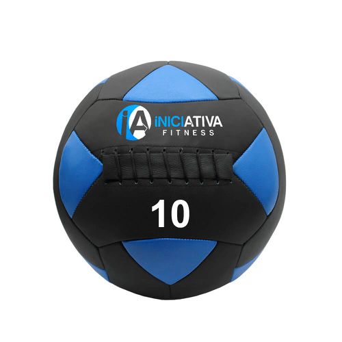 Wall ball 10kg em couro legítimo