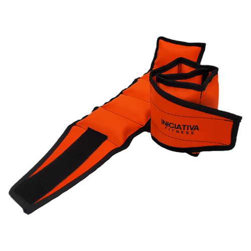 Caneleira de peso 3kg laranja neon - par | iniciativa fitness