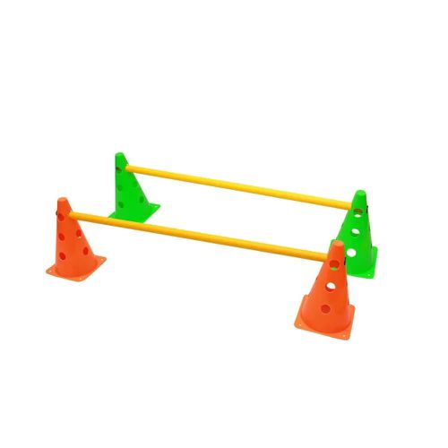 Kit 2 pares de cones de agilidade com barreiras