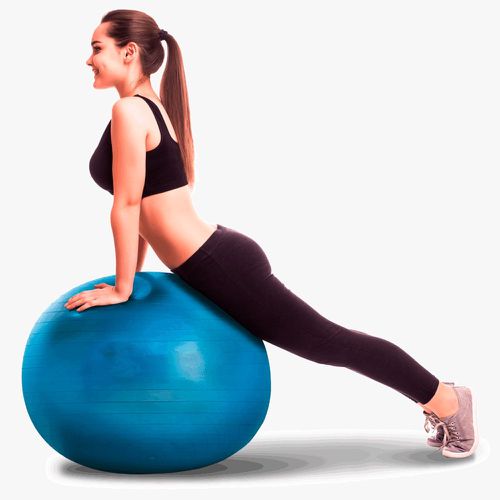 Bola Pilates Para Exercícios Ginástica Até 200Kg Yoga 65Cm