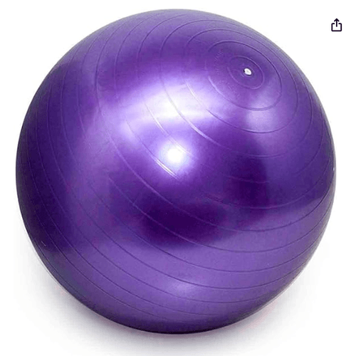 Bola de pilates 65cm roxo | iniciativa fitness