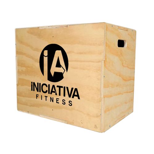 Caixote grande desmontado com logo 50 x 60 x 75 | iniciativa fitness