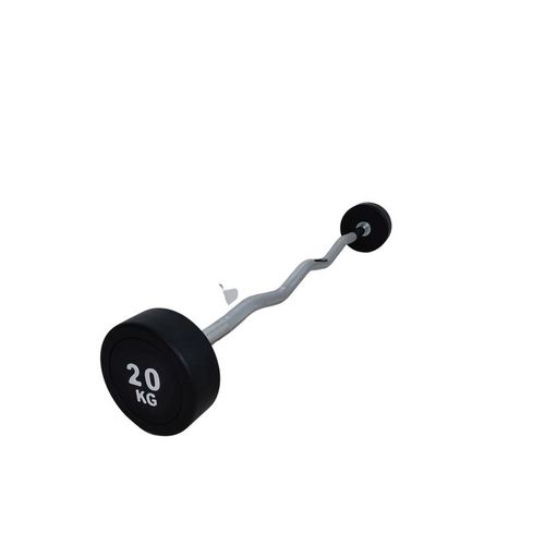 Kit barra montada reta e w monobloco 10kg a 30kg