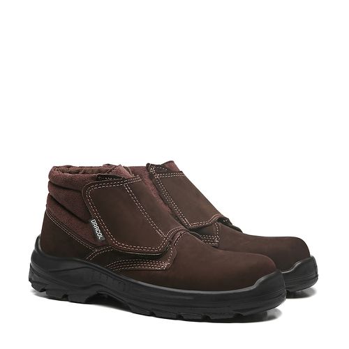 PETRO BVL BOTINA VELCRO NOBUCK MARROM CAFÉ - Bracol