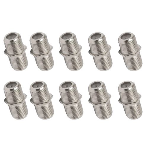 Kit 10 Emenda Fêmea Tipo f Para Cabo Coaxial