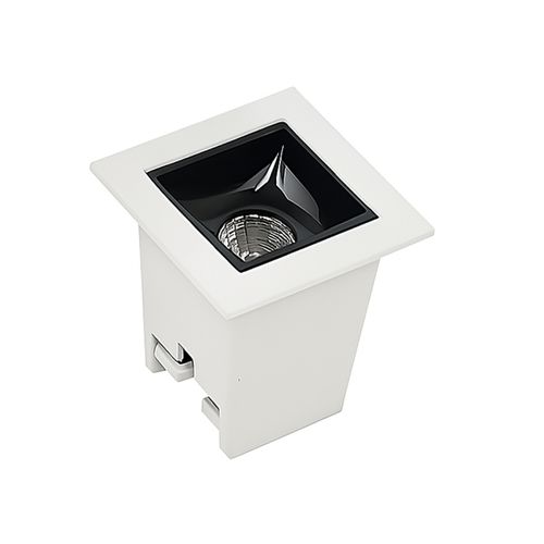 Spot Soul Picco 2W Embutir 2700K Branco Quente Branco c/ Preto