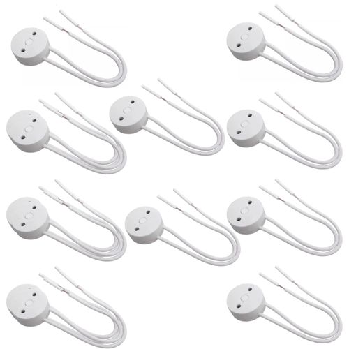 Kit 10 Adaptador Soquete Conector Lâmpada T8 Tubular 