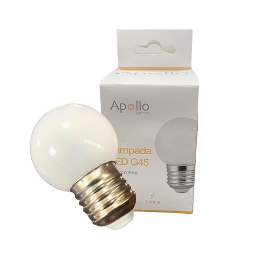 Lâmpada Led Bolinha G45 E27 3w Bivolt 6500k Branco Frio