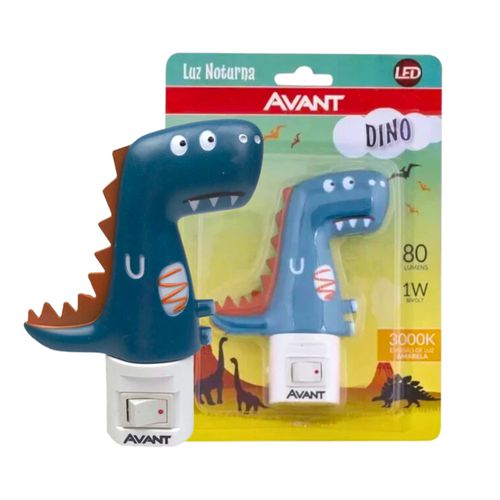 Luminária Arandela Abajur Luz Noturna Led Dino 1W 3000K