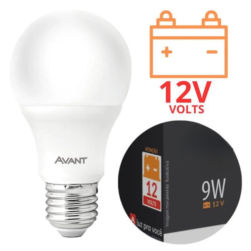Lâmpada Bulbo Led 9w Pera 6500k 12v Para Bateria