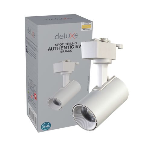 Spot Trilho Branco Led 7w 3000k Authentic Evo Branco Quente