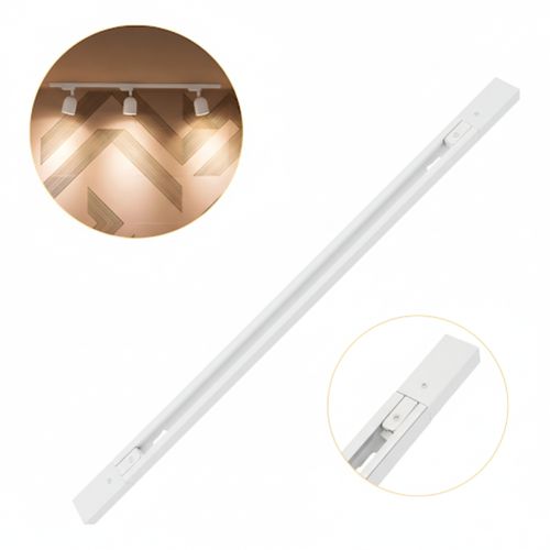 Trilho Eletrificado 1 Metro Branco Bivolt