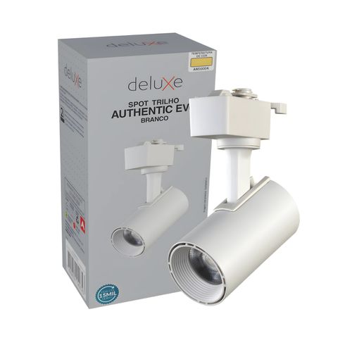 Spot Trilho Branco Led 20w 3000k Authentic Evo Branco Quente