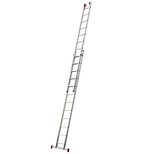 Escada De Alumínio Extensiva 12x2 Degraus Profissional Botafogo Esc0621