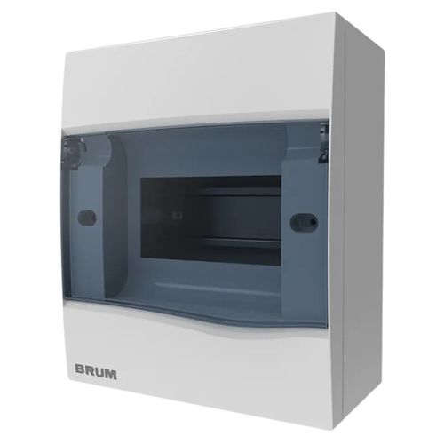Quadro Centro Distribuição Sobrepor 5 Disjuntores Din Brum Br5st
