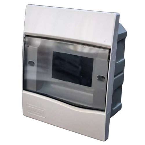 Quadro Centro Distribuição Embutir 5 Disjuntores Din Brum Br5t