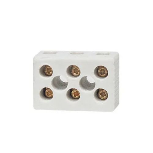 Conector Borne Porcelana 10 Mm 3 Polos Para Chuveiro