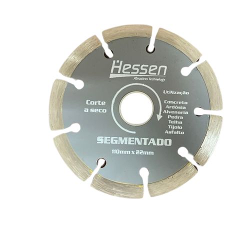 Disco De Corte Diamantado Segmentado 110mm x 22mm