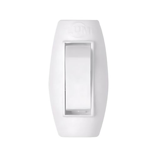 Interruptor Meio Fio Simples 6A Branco Ilumi