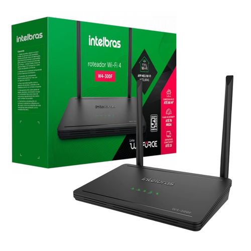 Roteador Wireless 2 Antenas Wi-Fi 4 W4-300F Intelbras 