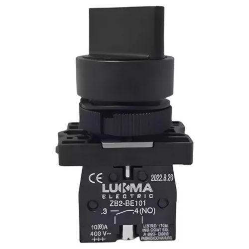 Chave Seletora 3 Posições Fixas Manopla Curta 2NA Lukma