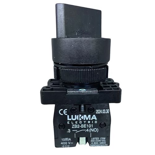 Chave Seletora 2 Posições Fixas Manopla Curta 1NA Lukma